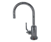 Hot Water Faucet with Contemporary Round Body & Industrial Lever Handle